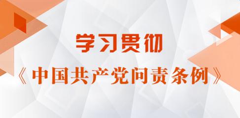中国共产党问责条例 中国共产党问责条例